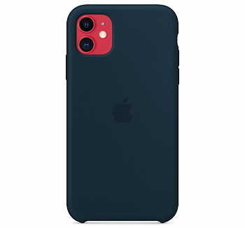 Чехол для iPhone 11 Silicone Case силиконовый цвета дымчатой сосны