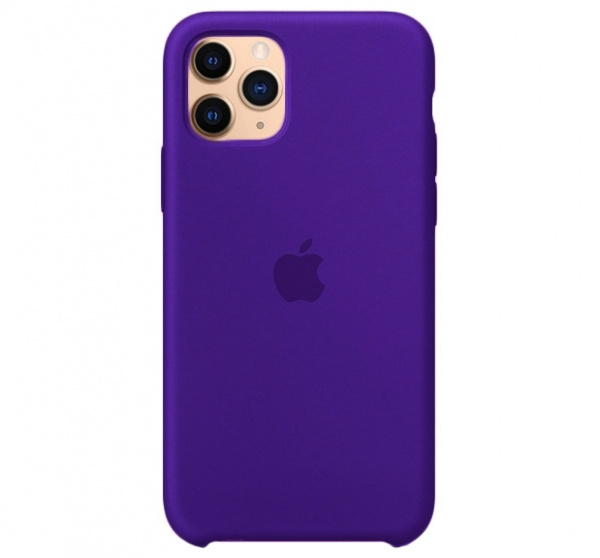 Чехол для iPhone 11 Pro Max Silicone Case силиконовый темно-пурпурный