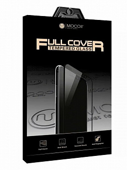 Защитное стекло MOCOLL полноразмерное 2.5D для iPhone 6 / 6s Черное (серия Storm)