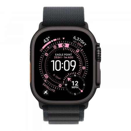 Умные часы Apple Watch Ultra 3 49mm GPS + Cellular Black Titanium Case Black Alpine Loop Medium