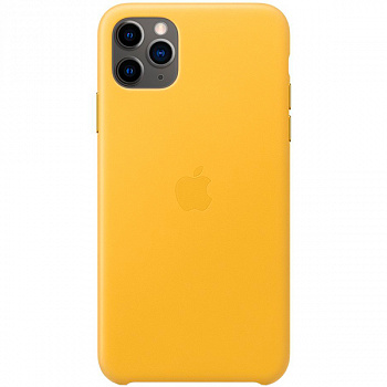 Чехол для iPhone Apple iPhone 11 Pro Max Leather Case Meyer Lemon