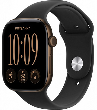 Умные часы Apple Watch Series 12 46mm Dark Bronze Aluminum Case with Sport Band Black