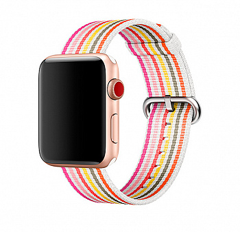 Нейлоновый ремешок для Apple Watch 42/44 mm Striped Band Colorful