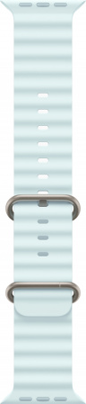 Apple Watch Ultra 2 (2024) 49mm Natural Titanium Case with Ice Blue Ocean Band