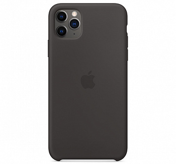Чехол для iPhone 11 Pro Max Silicone Case силиконовый черный