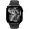 Apple Watch 11 42mm Jet Black Aluminum Case / Black Sport Band