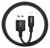 Черный усиленный USB-кабель Lightning Hoco X14 2m
