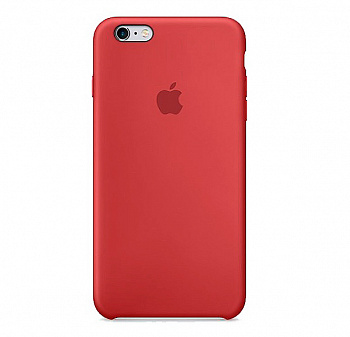 Светло-красный силиконовый чехол для iPhone 6/6S Silicone Case