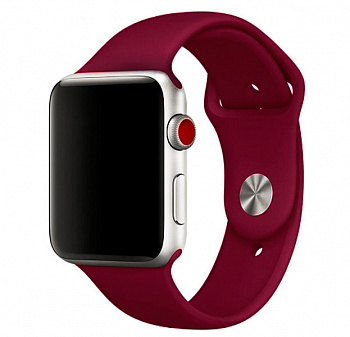 Малиновый ремешок для Apple Watch 42/44 mm Sport Band