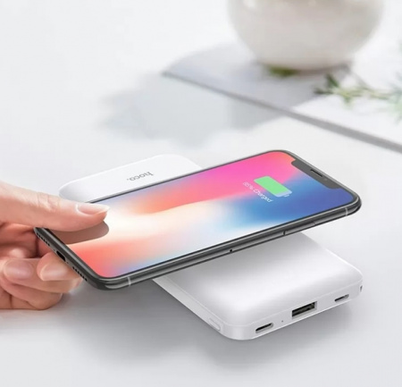 Белый Power Bank Hoco J50 10000 mAh