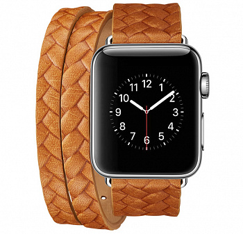 Коричневый ремешок для Apple Watch 38/40 mm Genuine Leather Band