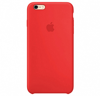 Красный силиконовый чехол для iPhone 6/6S Silicone Case