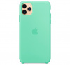 Чехол для iPhone 11 Pro Silicone Case силиконовый зеленое яблоко
