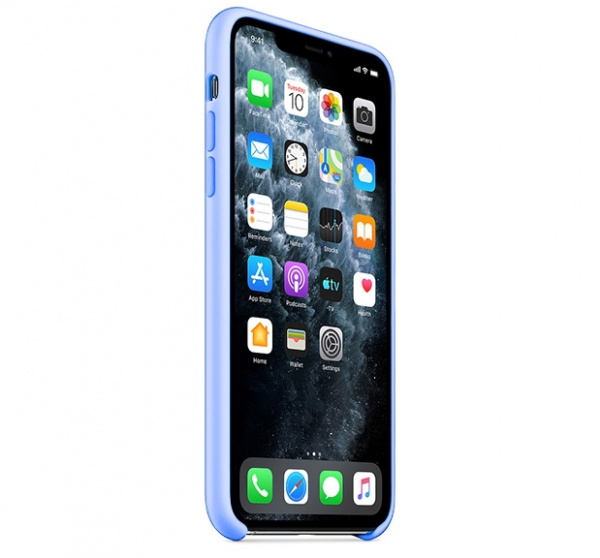 Чехол для iPhone 11 Pro Max Silicone Case силиконовый светло-синий