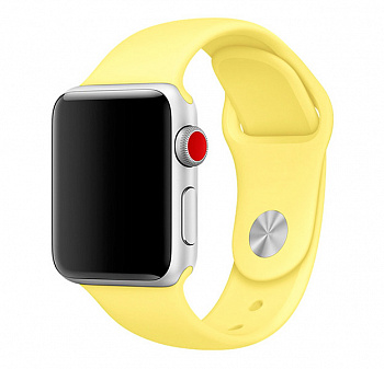 Канареечный ремешок для Apple Watch 42/44 mm Sport Band