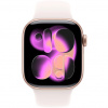 Apple Watch 11 46mm Rose Gold Aluminum Case / Light Blush Sport Band