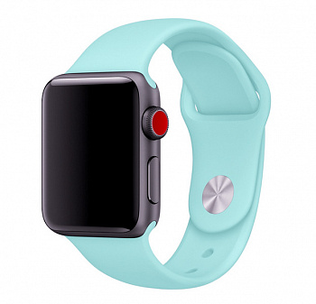 Небесно-голубой ремешок для Apple Watch 42/44 mm Sport Band