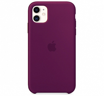 Чехол для iPhone 11 Silicone Case силиконовый сливовый