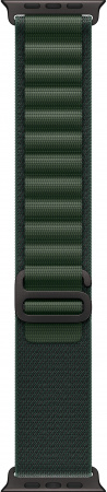 Apple Watch Ultra 2 (2024) 49mm Black Titanium Case with Dark Green Alpine Loop M