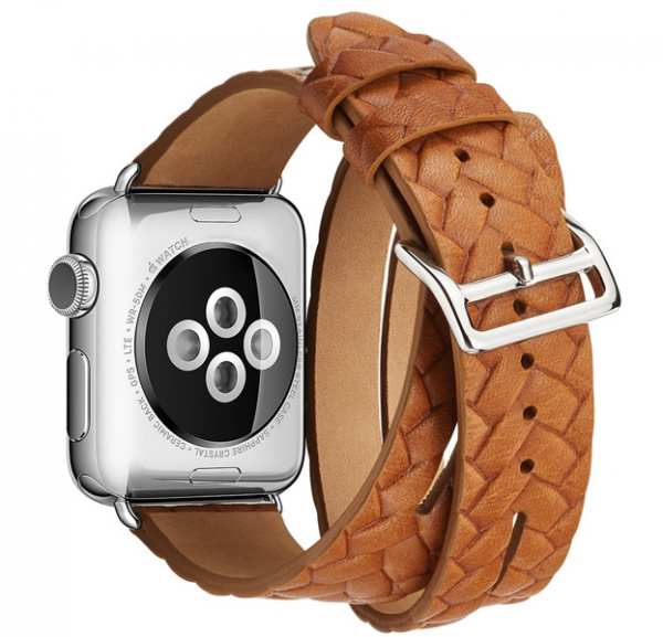 Коричневый ремешок для Apple Watch 38/40 mm Genuine Leather Band