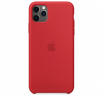 Чехол для iPhone 11 Pro Silicone Case силиконовый красный