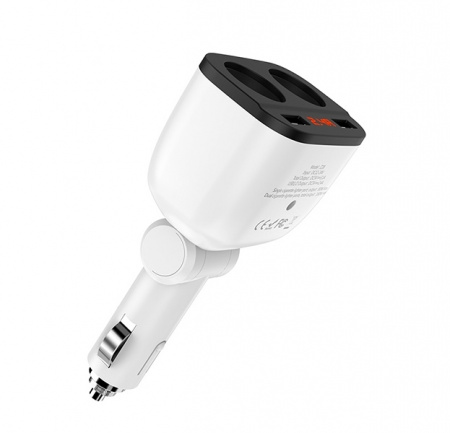 Автомобильное зарядное устройство в прикуриватель 2АЗУ+2USB Hoco Z28