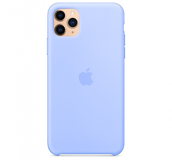 Чехол для iPhone 11 Pro Max Silicone Case силиконовый светло-синий