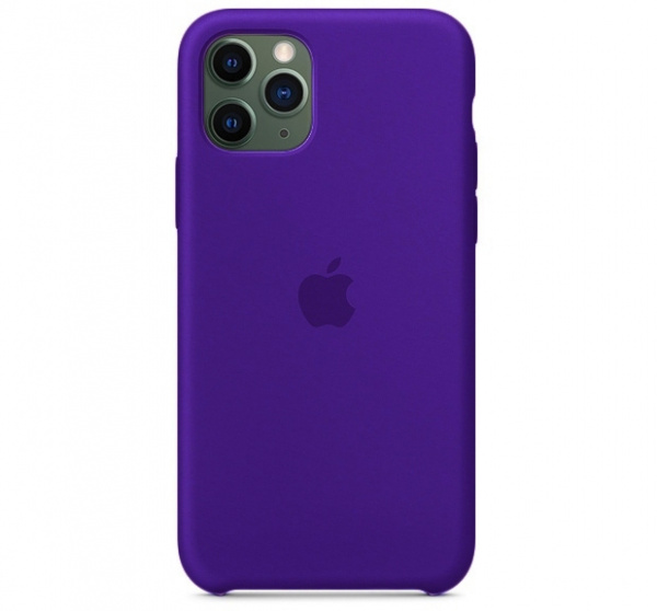 Чехол для iPhone 11 Pro Max Silicone Case силиконовый темно-пурпурный