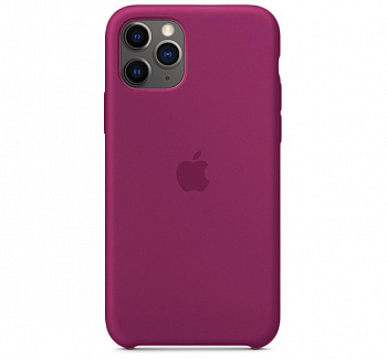 Чехол для iPhone 11 Pro Silicone Case силиконовый малиновый
