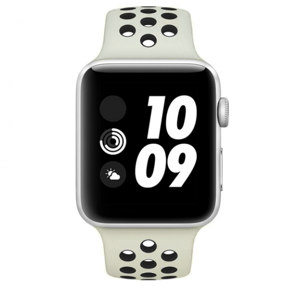 Ремешок Apple Watch 42/44 mm Perforated Sport Band Beige/Black