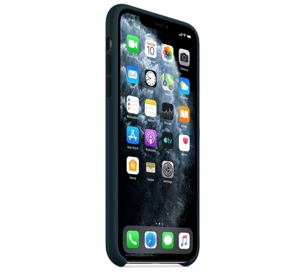 Чехол для iPhone 11 Pro Max Silicone Case силиконовый цвета дымчатой сосны