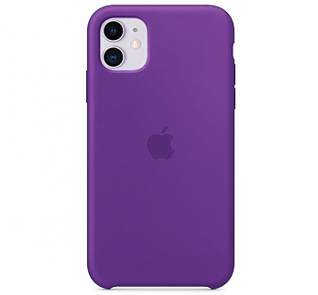 Чехол для iPhone 11 Silicone Case силиконовый фиолетовый