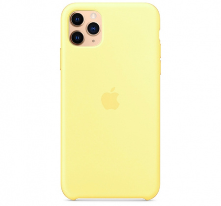 Чехол для iPhone 11 Pro Max Silicone Case силиконовый канареечный