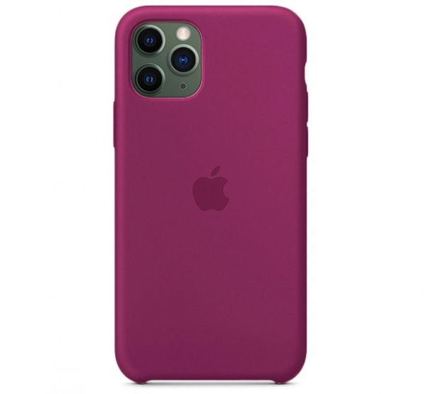 Чехол для iPhone 11 Pro Max Silicone Case силиконовый малиновый