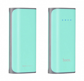 Бирюзовый Power Bank Hoco B21 5200 mAh