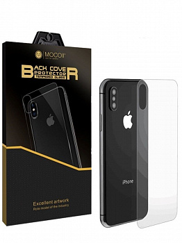 Защитное стекло MOCOLL прозрачное для iPhone XS MAX (серия Black Diamond) для задней панели