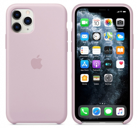 Чехол для iPhone 11 Pro Max Silicone Case силиконовый сиреневый