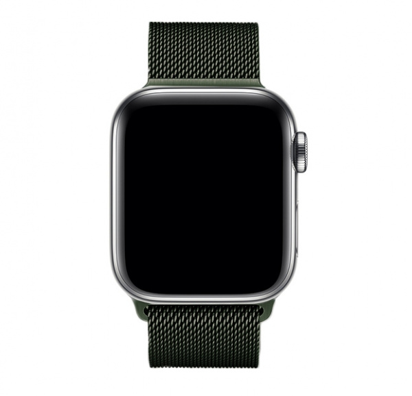 Темно-зеленый металлический ремешок Milanese Band для Apple Watch 38/40 mm