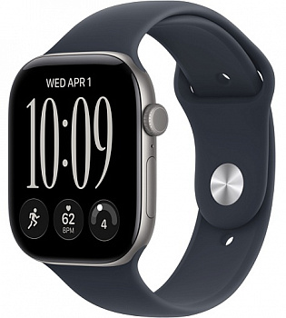 Умные часы Apple Watch Series 12 42mm Space Gray Aluminum Case with Sport Band Navy Blue