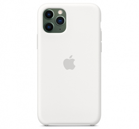 Чехол для iPhone 11 Pro Max Silicone Case силиконовый белый