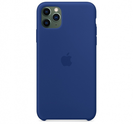 Чехол для iPhone 11 Pro Max Silicone Case силиконовый сапфировый