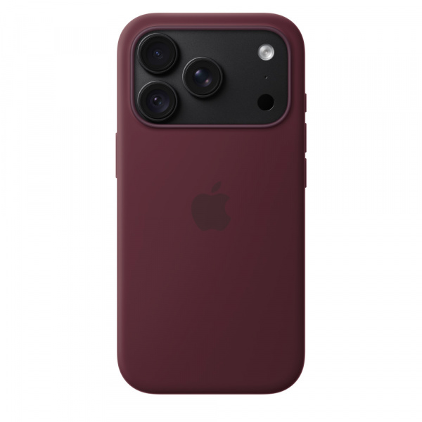 Чехол для смартфона Apple iPhone 18 Pro Silicone Case with MagSafe, бордовый