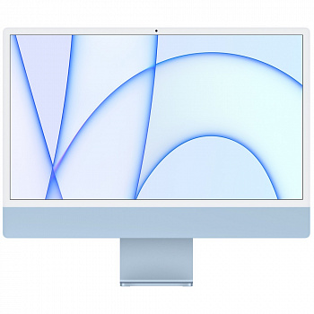 Моноблок Apple iMac 24" 2021 г. 4480x2520, Apple M1 2.064 ГГц, RAM 8 ГБ, SSD 512 ГБ, Apple M1 8-Core, MacOS, синий