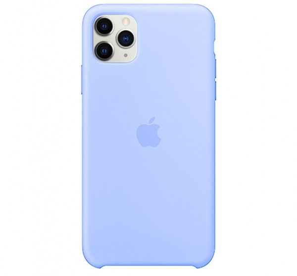 Чехол для iPhone 11 Pro Max Silicone Case силиконовый светло-синий