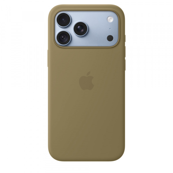 Чехол для смартфона Apple iPhone 18 Pro Max Silicone Case with MagSafe, оливковый