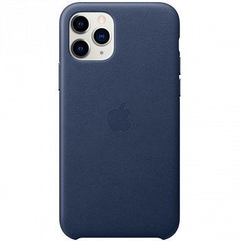 Чехол для iPhone Apple iPhone 11 Pro Leather Case Midnight Blue