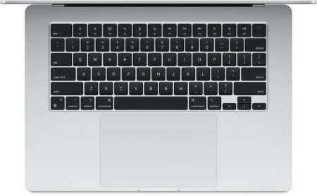 Ноутбук Apple MacBook Air A3241 15.3", 2025, Retina, Apple M4 10 core 4ГГц, 10-ядерный, 16ГБ 256ГБ SSD,  macOS, серебристый [mw1g3ll/a]