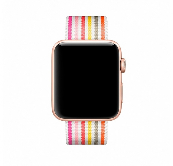 Нейлоновый ремешок для Apple Watch 42/44 mm Striped Band Colorful