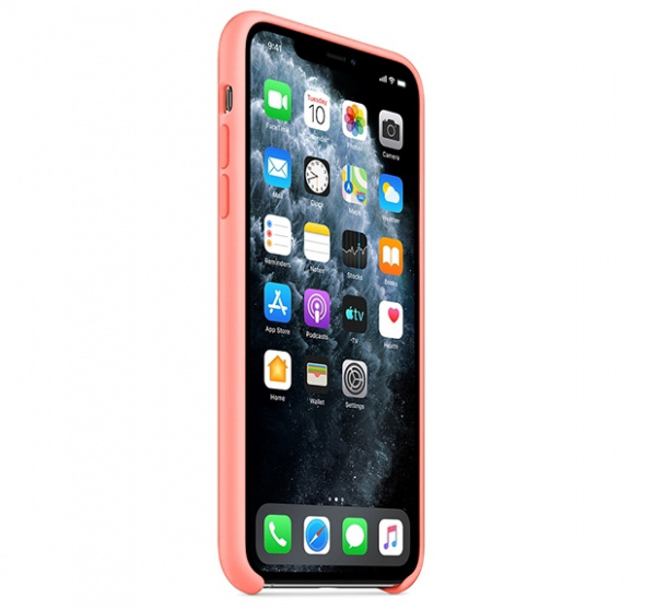 Чехол для iPhone 11 Pro Max Silicone Case силиконовый лососевый