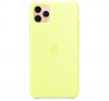 Чехол для iPhone 11 Pro Max Silicone Case силиконовый желто-зеленый